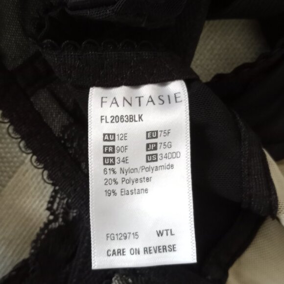'FANTASIE' Lace Underwire Bra Size 34 DDD NWOT - Picture 2 of 8